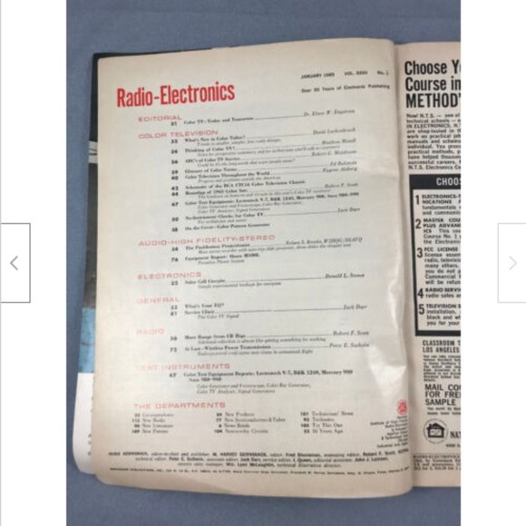 Vtg Radio-Electronics Magazine Jan 1965 Solar Cell Circuits*CB Sideband Suppress - Picture 4 of 4